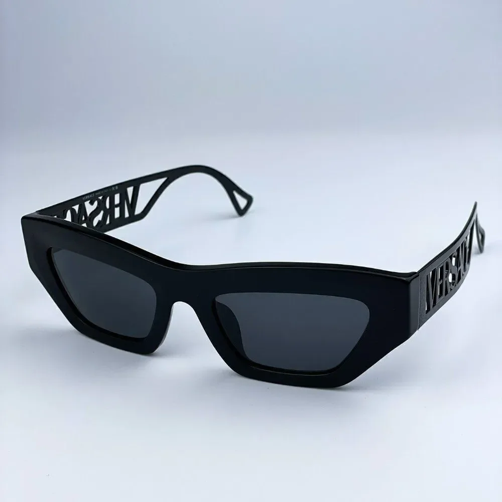 SALE! NEW Versace VE4432U 523287 Black Dark Grey Cat Eye Unisex Sunglasses